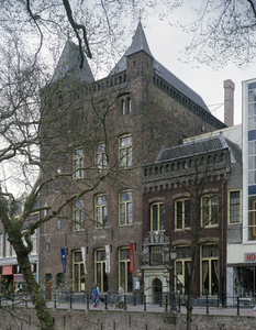 116152 Gezicht op het Stadskasteel Oudaen (Oudegracht 99) te Utrecht.